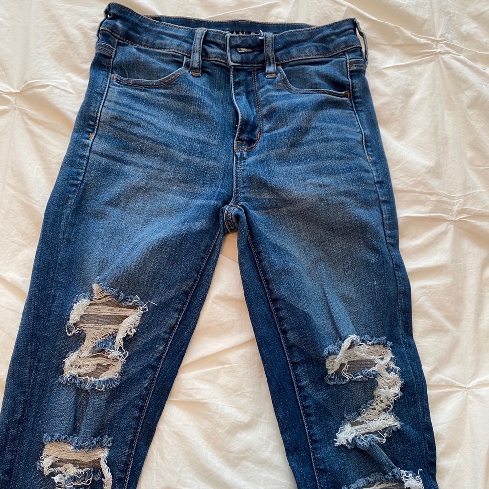 Ripped American Eagle Skinny Jeans